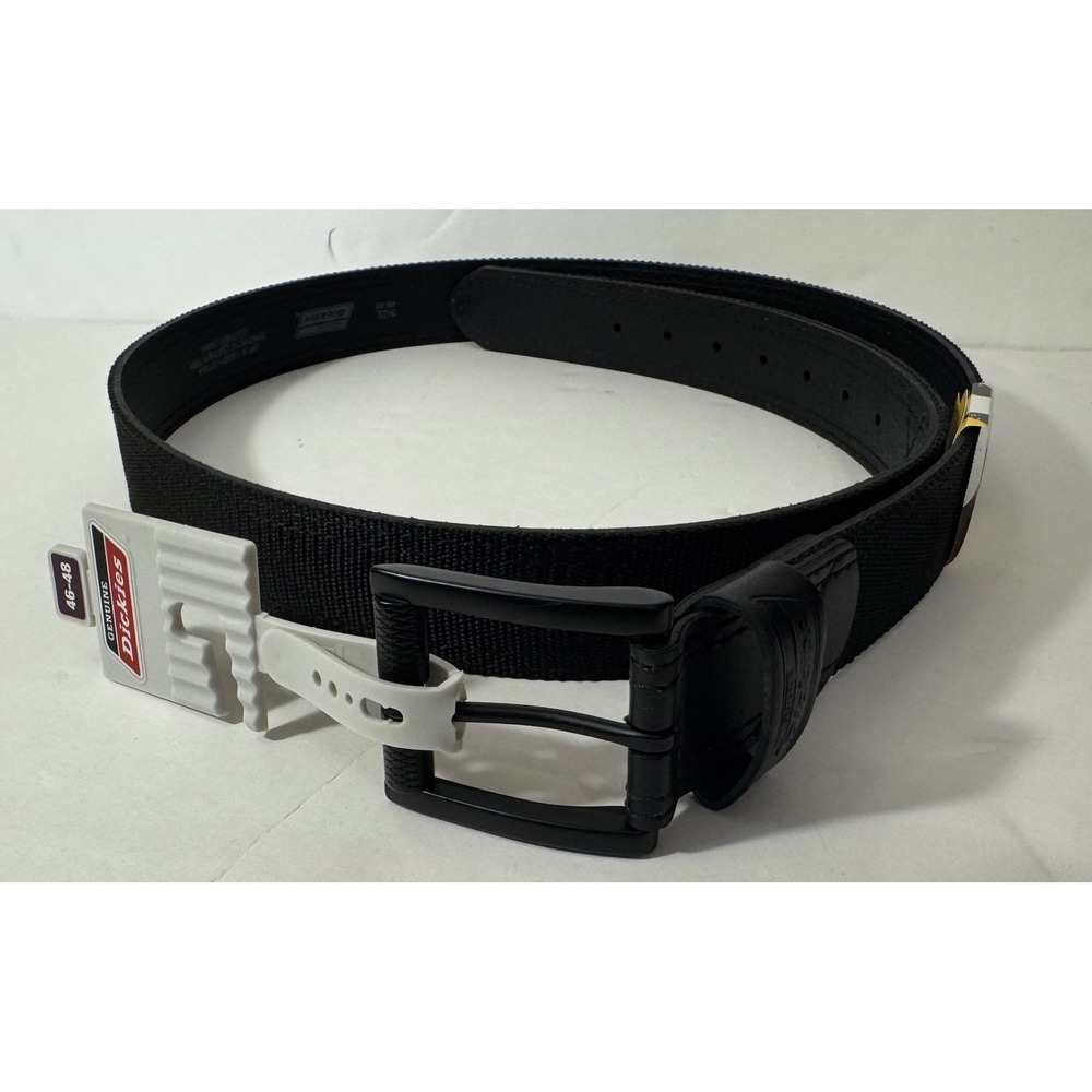 Genuine Dickies Belt Men 46-48 Industrial Strength Black Nylon‎ Work NEW